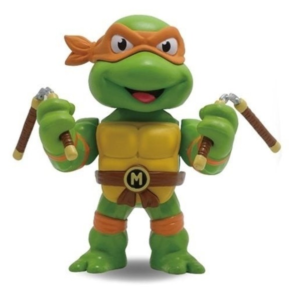 TMNT Teenage Mutant Ninja Turtles MICHELANGELO & LEONARDO 2 Pack KidRobot Figure - Picture 3 of 3